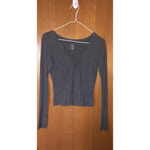 Pac Sun’s Me To We Grey Long Sleeve Shirt